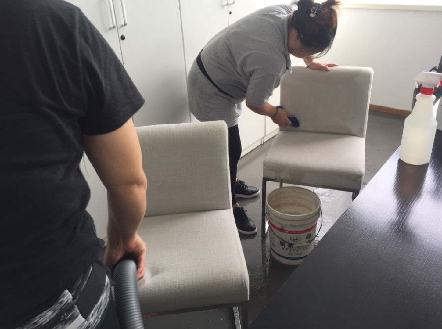 平桥区沙发清洗案例